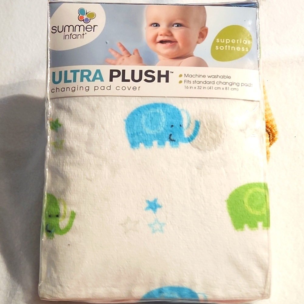 SUMMER INFANT ULTRA PLUSH CHANGING COVER 16 X 32IN GIRLS AND BOYS - Picture 3 of 9